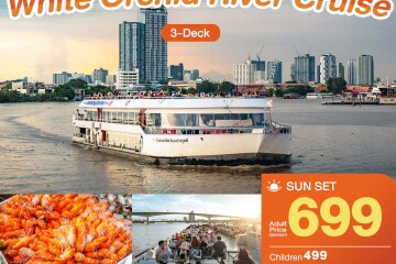 White Orchid Sunset Cruise in Bangkok [ICONSIAM]