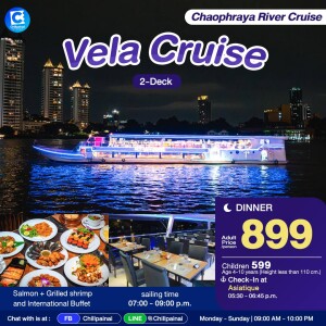 VELA Cruise Dinner in Bangkok [Asiatique]