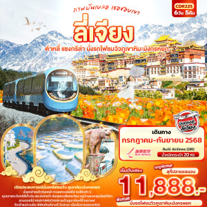 CDR225 ทัวร์จีน  ลี่เจียง ต้าหลี่ แชงกรีล่า นั่งรถไฟชมวิวภูเขาหิมะมังกรหยก 6วัน 5คืน