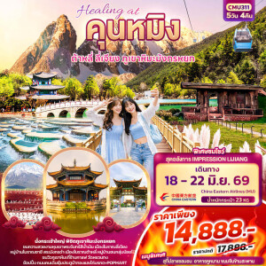 จีน 5 วัน 4 คืน Healing at คุนหมิง ต้าหลี่ ลี่เจียง ภูเขามังกรหยก