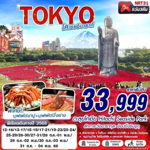 NRT31 ทัวร์ญี่ปุ่น โตเกียว โคเชีย อิบารากิ 5วัน 3คืน