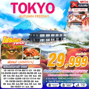 NRT34 ทัวร์ญี่ปุ่น โตเกียว ฮาโกเน่ 5วัน 3คืน