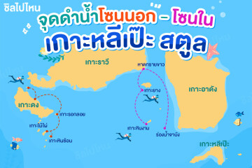 ทัวร์ดำน้ำเกาะหลีเป๊ะ โซนนอก - โซนใน คืออะไร? แล้วต่างกันอย่างไร?