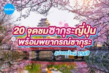 20 จุดชมซากุระญี่ปุ่น พร้อมพยากรณ์ซากุระ อัปเดตใหม่ 2569 / 2026