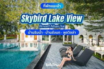Skybird lake view Resort (สกายเบิร์ด เลค วิว รีสอร์ท) ที่พักเปิดใหม่เขาใหญ่ บรรยากาศสุดชิล มีมุมถ่ายเยอะมาก