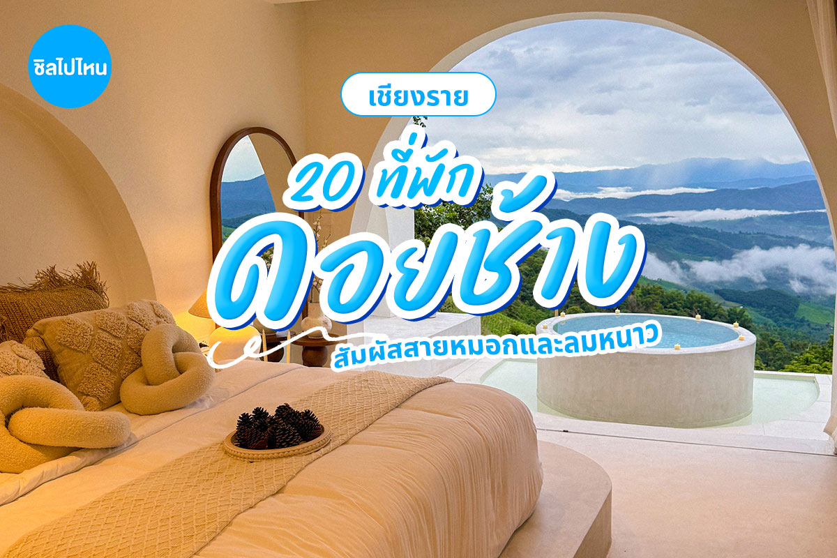 20 ที่พักดอยช้าง เชียงราย ที่เที่ยวสวยสุดฮิต สัมผัสสายหมอกและลมหนาว อัปเดตใหม่ล่าสุดรับปี 2569