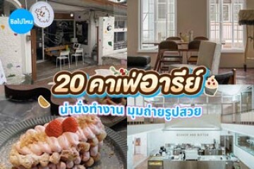 20 คาเฟ่อารีย์ น่านั่งทำงาน มุมถ่ายรูปสวย อัปเดต 2569