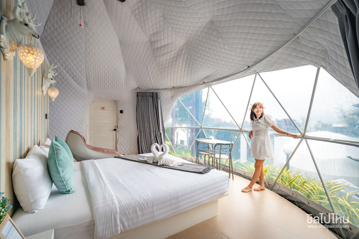 Stratus1 Resort (สเตรตัส รีสอร์ท) : Luxery Dome (ห้องธรรมดา)  2 ท่าน รวมอาหารเช้า , เขาค้อ