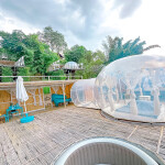 The Three Bubble Houses (เดอะ ทรี บับเบิล เฮาส์) :  ห้อง Bubble River House 2 ท่าน , กาญจนบุรี