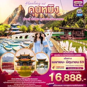 CMU311 ทัวร์จีน 5วัน 4คืน คุนหมิง ต้าหลี่ ลี่เจียง ภูเขามังกรหยก