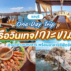 One Day Trip ดำน้ำอ่าวแสมสาร ล่องเรือไม้ Aloha เที่ยวเกาะขาม, แสมสาร สัตหีบ (เหมาลำ6ท่าน)