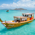 One Day Trip ดำน้ำอ่าวแสมสาร ล่องเรือไม้ Aloha เที่ยวเกาะขาม, แสมสาร สัตหีบ (เหมาลำ6ท่าน)