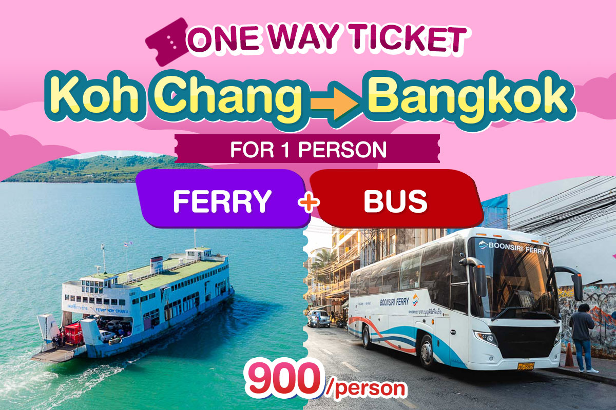 Ferry & Bus from Koh Chang to Bangkok