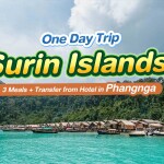 เรือสปีดโบ๊ท One Day Trip ทัวร์หมู่เกาะสุรินทร์ + อาหาร 3 มื้อ + รถรับ-ส่ง, เขาหลัก พังงา (จอย)
