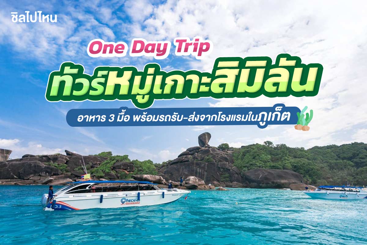 เรือสปีดโบ๊ท One Day Trip ทัวร์หมู่เกาะสิมิลัน + อาหาร 3 มื้อ + รถรับ-ส่ง, ภูเก็ต (จอย)