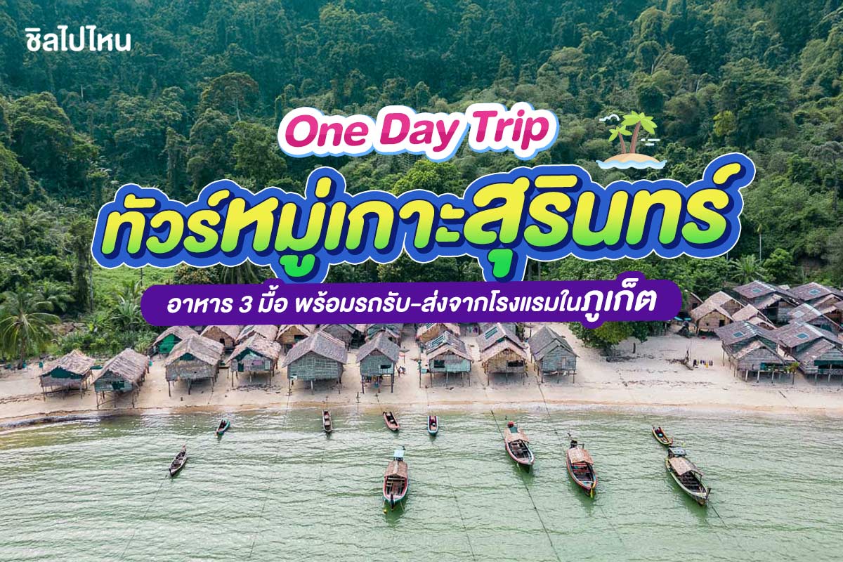 เรือสปีดโบ๊ท One Day Trip ทัวร์หมู่เกาะสุรินทร์ + อาหาร 3 มื้อ + รถรับ-ส่ง, ภูเก็ต (จอย)