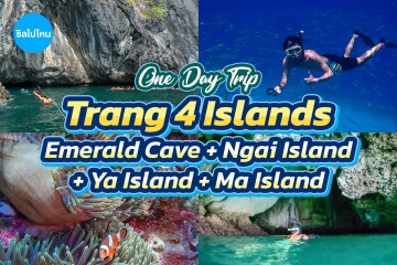 One Day Trip to 4 Islands in Trang: Emerald Cave + Ma Island + Ngai Island + Ya Island (Join Group) – For 1 Person, Trang