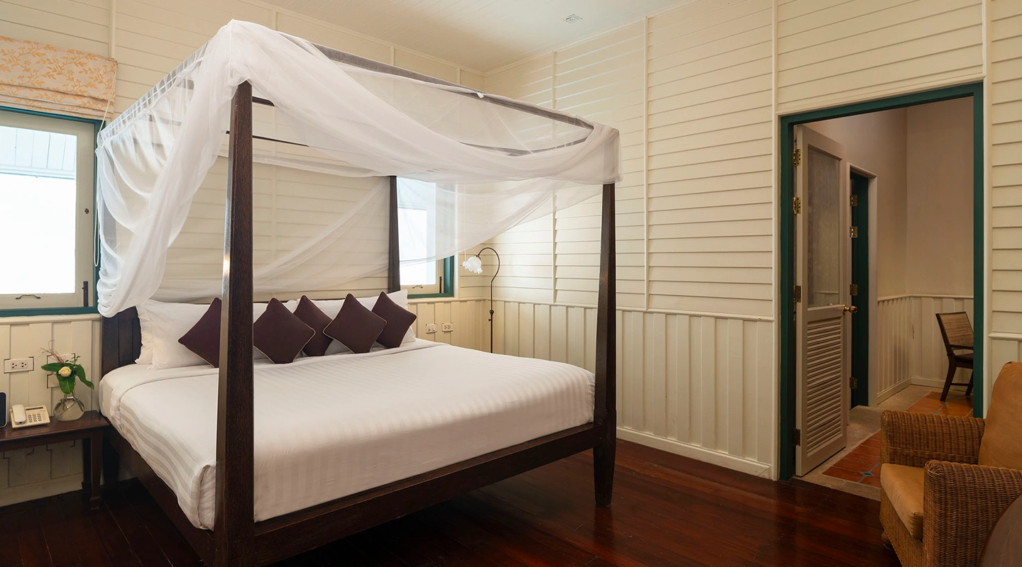 Kalanan Riverside Resort (กาลนาน ริเวอร์ไซด์ รีสอร์ท) ห้อง Grand Deluxe River View 2 ท่าน, นนทบุรี