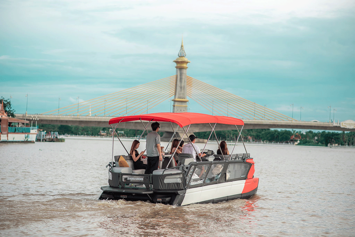 เช่าเรือสปีดโบ๊ท เหมาลำส่วนตัว ล่องแม่น้ำเจ้าพระยา : KARN VELA สำหรับ 6 ท่าน, นนทบุรี