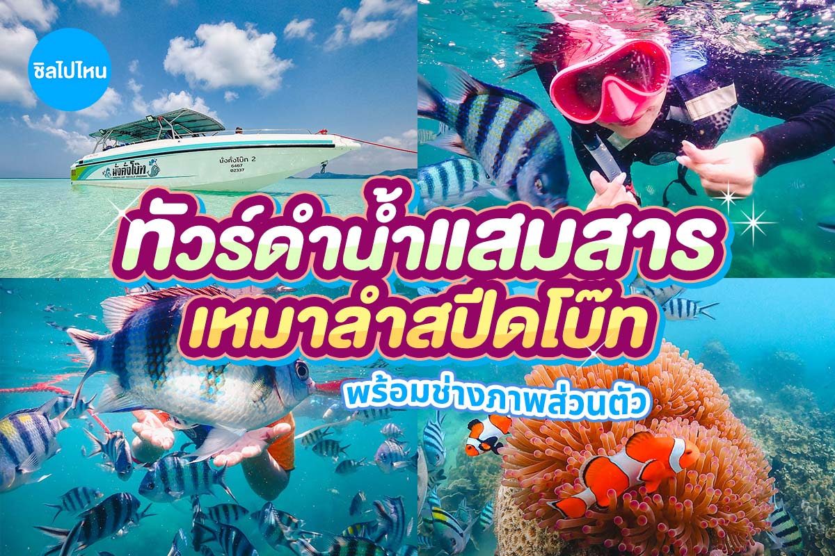 ทริปดำน้ำแสมสาร เรือสปีดโบ๊ท (เหมาลำ) สำหรับ 1-6 ท่าน, สัตหีบ ชลบุรี