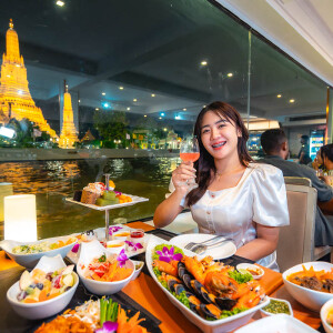 New Year Party : DINNER Meridian Cruise 2 บุฟเฟ่ต์ดินเนอร์บนเรือหรูล่องแม่น้ำเจ้าพระยา