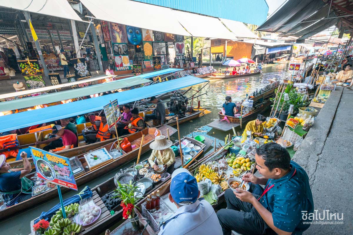 One Day Trip (Join) Damnoen Saduak Floating Market + Maeklong Railway Market, Bangkok