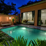พูลวิลล่าพัทยา : V1 DOJO POOL VILLA TIKI LOUNGE 4 ห้องนอน เริ่ม 12 ท่าน