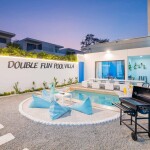 พูลวิลล่าพัทยา : Double Fun Pool villa สำหรับ 20 ท่าน