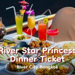 บัตรล่องเรือดินเนอร์ ริเวอร์ สตาร์ ปริ๊นเซส · ริเวอร์ซิตี้ กรุงเทพฯ