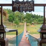 Ruknam Resort (รักน้ำรีสอร์ท) บ้านมัลดีฟส์ วอเตอร์พาร์ค วิวสวนน้ำ 2 ท่าน กาญจนบุรี