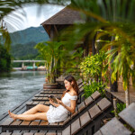 Saiyokview Resort (ไทรโยควิว รีสอร์ท) ห้อง แพริมน้ำ 2 ท่าน กาญจนบุรี