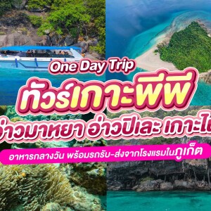 เรือสปีดโบ๊ท One Day Trip ทัวร์เกาะพีพี อ่าวมาหยา อ่าวปิเละ เกาะไผ่ + อาหารกลางวัน + รถรับ-ส่ง, ภูเก็ต