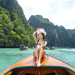 เรือสปีดคาตามารัน 2 ชั้น One Day Trip ทัวร์ Lazy Phi Phi เกาะพีพี-ไม้ท่อน-ซันเซ็ทมาหยา (มีสไลด์เดอร์)+อาหารกลางวัน+รถรับ-ส่ง, ภูเก็ต