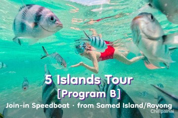 5 Islands Tour · Join-in Speedboat · from Samed Island/Rayong [Program B]
