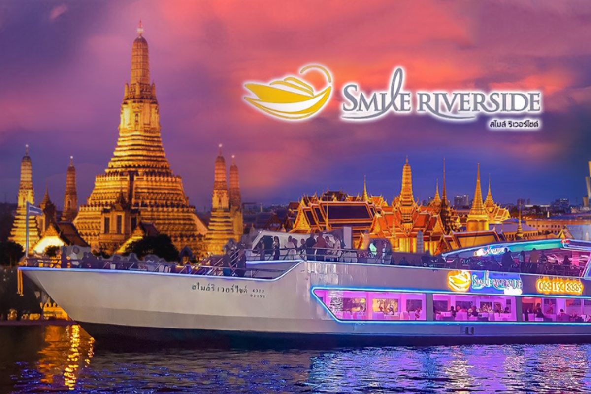 บุฟเฟ่ต์ดินเนอร์บนเรือหรูล่องแม่น้ำเจ้าพระยา Smile Riverside Cruise, สำหรับ 1 ท่าน